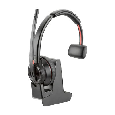 HP Poly Savi 8210 UC DECT 1880-1900 MHz USB-A Headset, Wired, Calls/Music, 20 - 20000 Hz, 115 g, Headset, Black