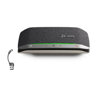 HP Poly Sync 20 Speakerphone USB-C/A Adapter, PC, Black, 0.715 m, Touch, 86 dB, Windows 10, Windows 11