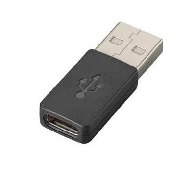 HP Poly USB-C to USB-A Adapter, Cable, Black