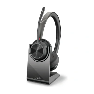 HP Poly Voyager 4320 Microsoft Teams Certified Headset +BT700 dongle +Charging Stand, Wired & Wireless, Calls/Music, 162 g, Headset, Black