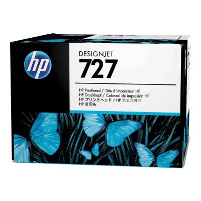 HP 727 DesignJet Printhead, HP DesignJet T920 Printer series; HP DesignJet T1500 Printer series; HP DesignJet T1600 Printer..., Thermal inkjet, Cyan, Photo black, Magenta, Yellow, B3P06A, Singapore, 173 mm