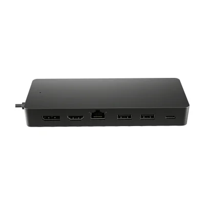 HP Universal USB-C Multiport Hub, Wired, USB 3.2 Gen 2 (3.1 Gen 2) Type-C, 10,100,1000 Mbit/s, Black, Black, 4K Ultra HD