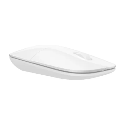 HP Z3700 White Wireless Mouse, Ambidextrous, Optical, RF Wireless, 1200 DPI, White