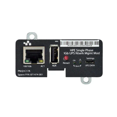HPE Single Phase 1Gb UPS Network Management Module