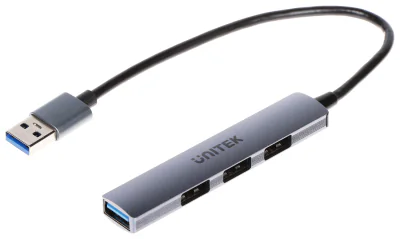 Hub USB 3.0 H1208A, 4 porturi, cablu 18 cm