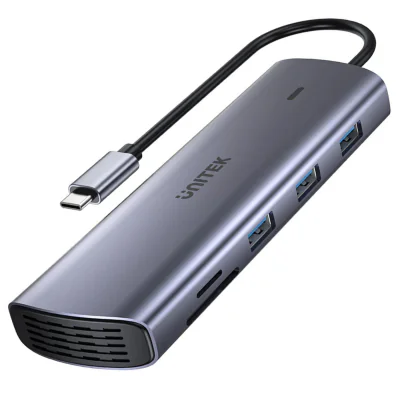 Hub USB 3.0 UNITEK D1113A, USB-C, HDMI, VGA, 3 x USB