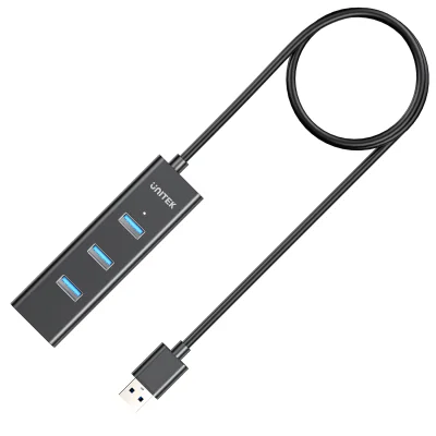 Hub USB 3.0 UNITEK Y-3089V01, 4 porturi, cablu 120 cm
