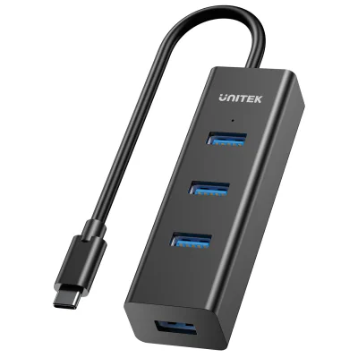 Hub USB 3.0 UNITEK Y-3089Z01, 4 porturi, cablu 30 cm