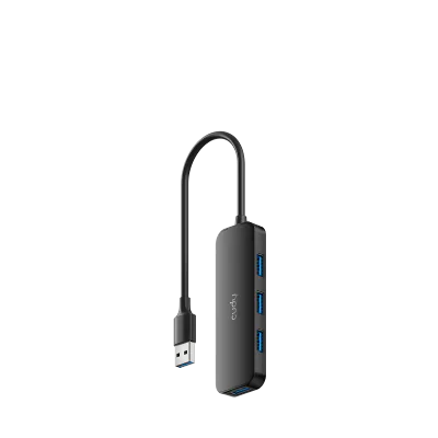 Hub USB CUDY UH40A, Acrilonitril-butadien-stiren (ABS), 0,17 m