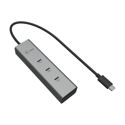 Hub USB I-TEC C31HUBMETAL8KPDPRO, 0,3 m, Silver