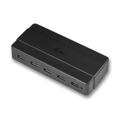 Hub USB I-TEC U3HUB742, 0,9 m, Black
