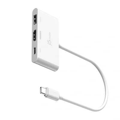 Hub USB J5CREATE JCA399-N, 0,2 m, White