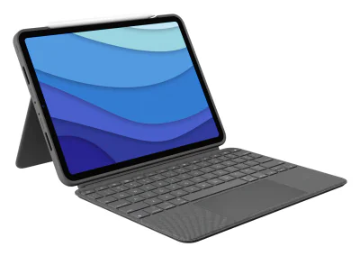 Husă cu tastatură Logitech Combo Touch pentru iPad Pro 11" (gen 4/3/2/1), US INT, Oxford Grey