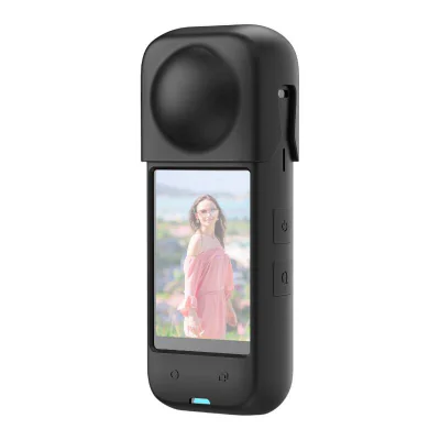 Husă de protecție din silicon PULUZ pentru Insta360 X4 (negru)