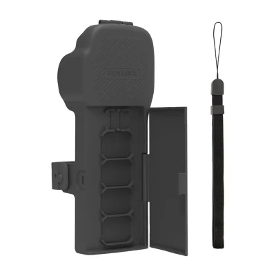 Husă de protecție Sunnylife cu curea și lanyard pentru Osmo Pocket 3 (gri)