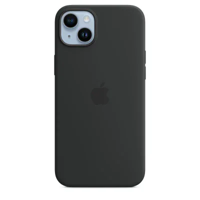 Husă de silicon Apple cu MagSafe pentru iPhone 14 Plus, Midnight