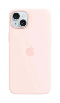 Husă de silicon Apple cu MagSafe pentru iPhone 15 Plus, Light Pink