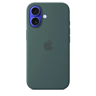 Husă de silicon Apple cu MagSafe pentru iPhone 16, Lake Green