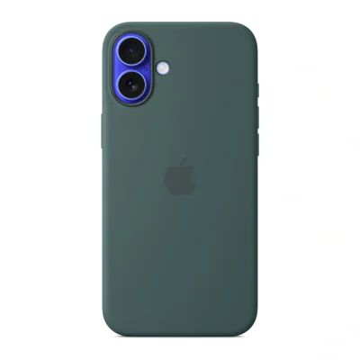 Husă de silicon Apple cu MagSafe pentru iPhone 16 Plus, Lake Green