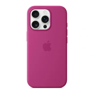 Husă de silicon Apple cu MagSafe pentru iPhone 16 Pro, Fuchsia
