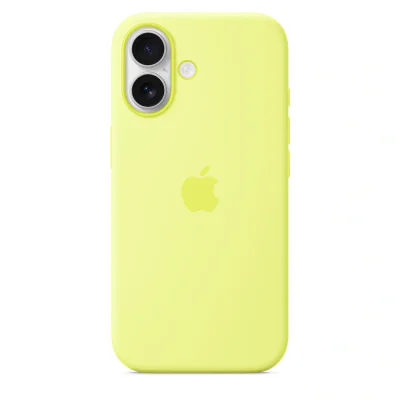 Husă de silicon Apple cu MagSafe pentru iPhone 17, Neon Yellow