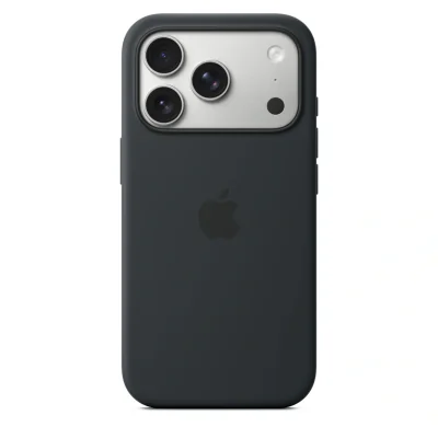 Husă de silicon Apple cu MagSafe pentru iPhone 17 Pro, Black