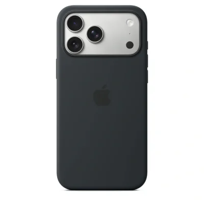 Husă de silicon Apple cu MagSafe pentru iPhone 17 Pro Max, Black