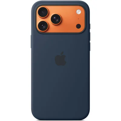 Husă de silicon Apple cu MagSafe pentru iPhone 17 Pro Max, Midnight