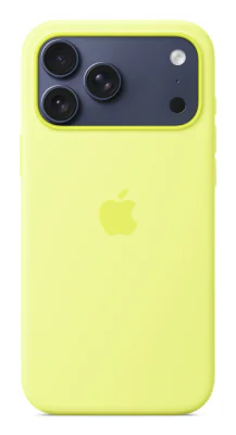 Husă de silicon Apple cu MagSafe pentru iPhone 17 Pro Max, Neon Yellow