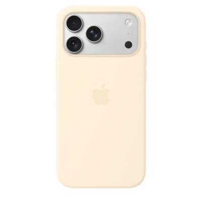 Husă de silicon Apple cu MagSafe pentru iPhone 17 Pro Max, Vanilla