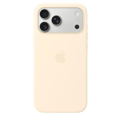 Husă de silicon Apple cu MagSafe pentru iPhone 17 Pro Max, Vanilla