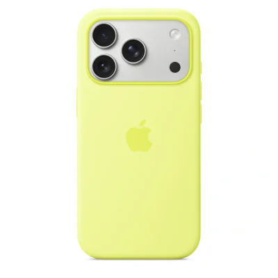 Husă de silicon Apple cu MagSafe pentru iPhone 17 Pro, Neon Yellow