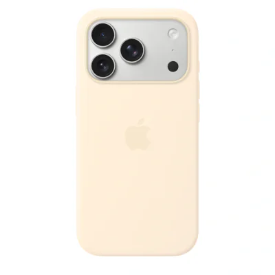 Husă de silicon Apple cu MagSafe pentru iPhone 17 Pro, Vanilla