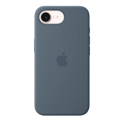 Husă de silicon Apple cu MagSafe pentru iPhone 17e, Anchor Blue
