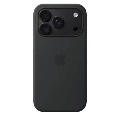 Husă de silicon Apple cu MagSafe pentru iPhone 18 Pro, Black