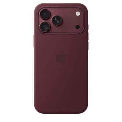 Husă de silicon Apple cu MagSafe pentru iPhone 18 Pro Max, Burgundy