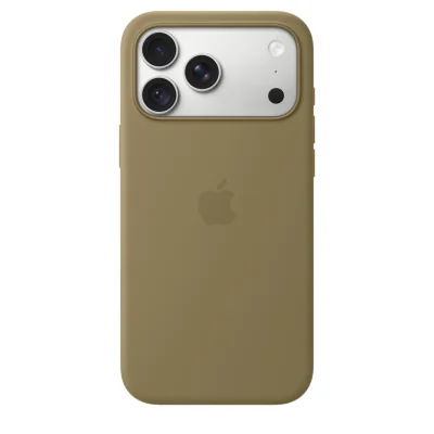 Husă de silicon Apple cu MagSafe pentru iPhone 18 Pro Max, Olive