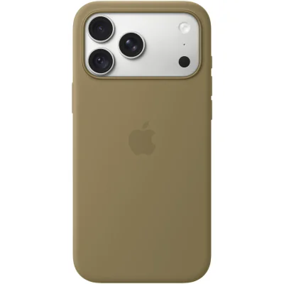Husă de silicon Apple cu MagSafe pentru iPhone 18 Pro Max, Olive