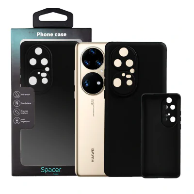 Husa Huawei telefon P 50 Pro, negru, tip back cover, material flexibil TPU, "SPPC-HU-P-50P-TPU"