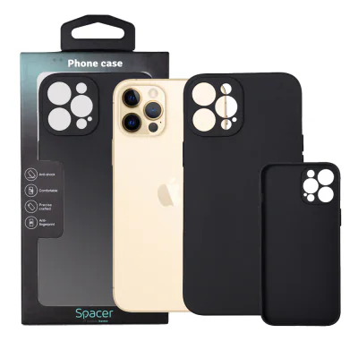 Husa Iphone 13 Pro Max Spacer, grosime 1.5mm, material flexibil TPU, negru "SPPC-AP-IP13PM-TPU"