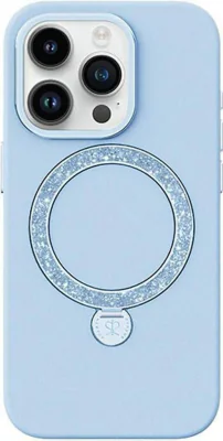 Husă Joyroom Dancing Circle pentru iPhone 15 Pro (albastru)