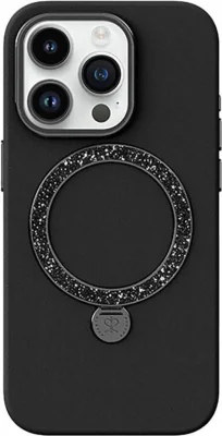 Husă Joyroom Dancing Circle pentru iPhone 15 Pro Max (negru)