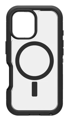 Husă OtterBox Defender XT Clear cu MagSafe pentru iPhone 16, Black
