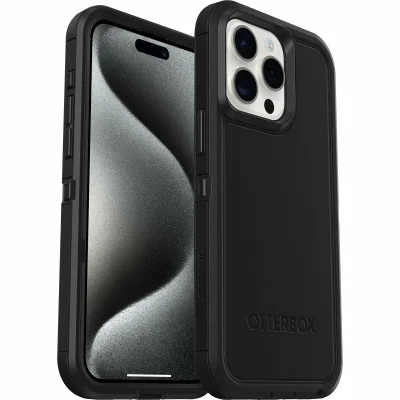 Husă OtterBox Defender XT cu MagSafe pentru iPhone 15 Pro Max, Black