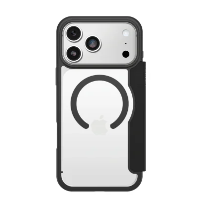 Husă OtterBox React Folio cu MagSafe pentru iPhone 17 Pro Max, Black