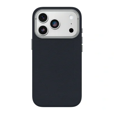 Husă OtterBox Symmetry Cactus Leather cu MagSafe pentru iPhone 17 Pro, Blue