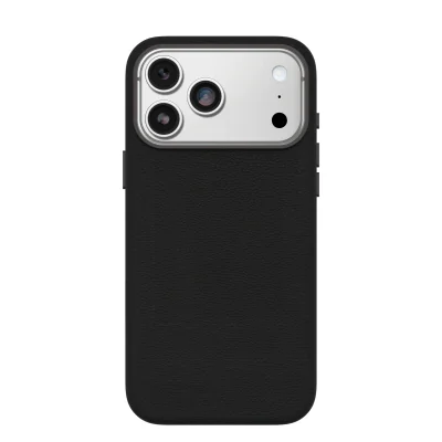 Husă OtterBox Symmetry Cactus Leather cu MagSafe pentru iPhone 17 Pro Max, Black