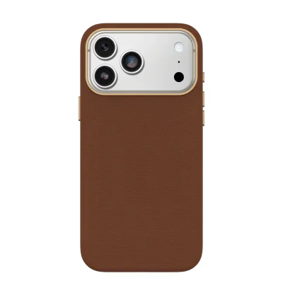 Husă OtterBox Symmetry Cactus Leather cu MagSafe pentru iPhone 17 Pro Max, Brown