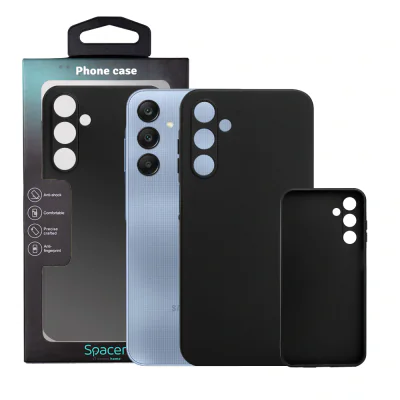 Husa Samsung Galaxy A25 Spacer, negru, grosime 1.5mm, material flexibil TPU "SPPC-SM-GX-A25-TPU"
