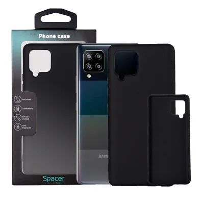Husa Samsung Galaxy A42 Spacer, negru, grosime 1.5mm, material flexibil TPU "SPPC-SM-GX-A42-TPU"